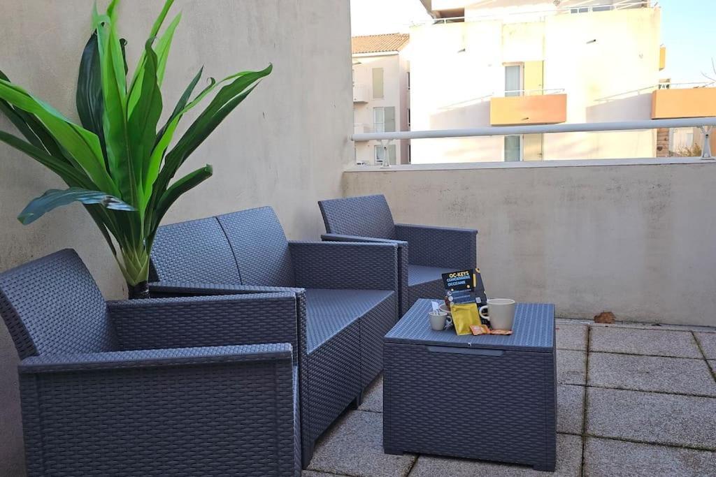 L'Orchidee, Proche De La Gare Avec Clim Et Terrasse Daire Narbonne Dış mekan fotoğraf