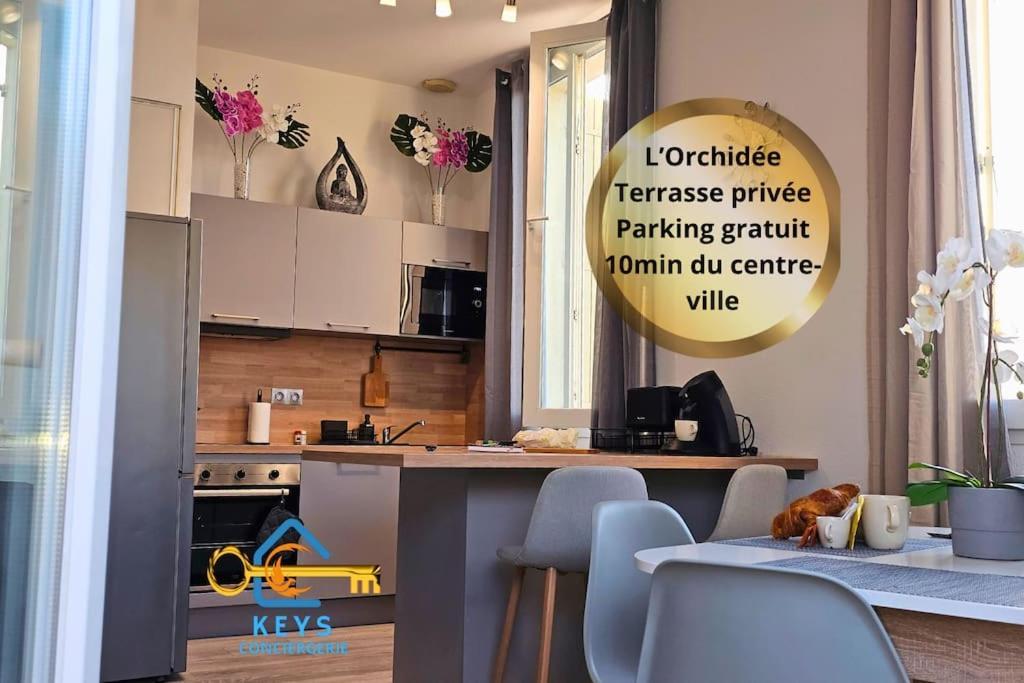 L'Orchidee, Proche De La Gare Avec Clim Et Terrasse Daire Narbonne Dış mekan fotoğraf